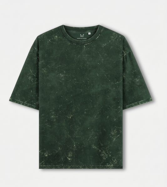 Green Acid Washed Oversized T-Shirt