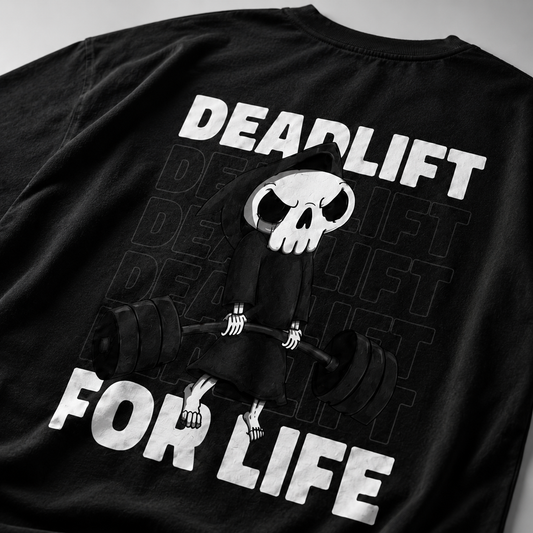 Deadlift For Life Oversized T-Shirt Black