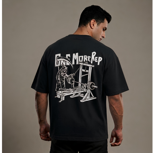 One More Rep Oversized T-Shirt Black