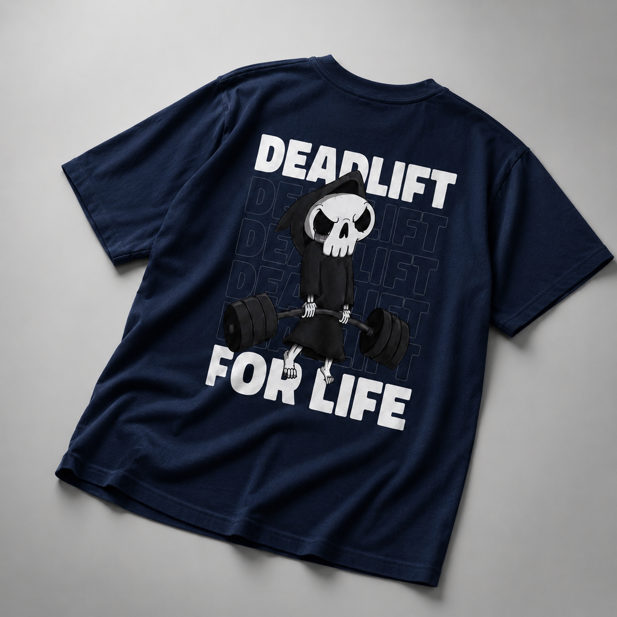 Deadlift For Life Oversized T-Shirt Royal Blue