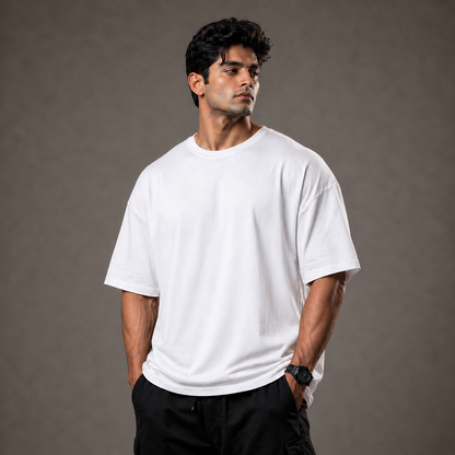 Baki Unbreakable Fighter Oversized Tshirt White