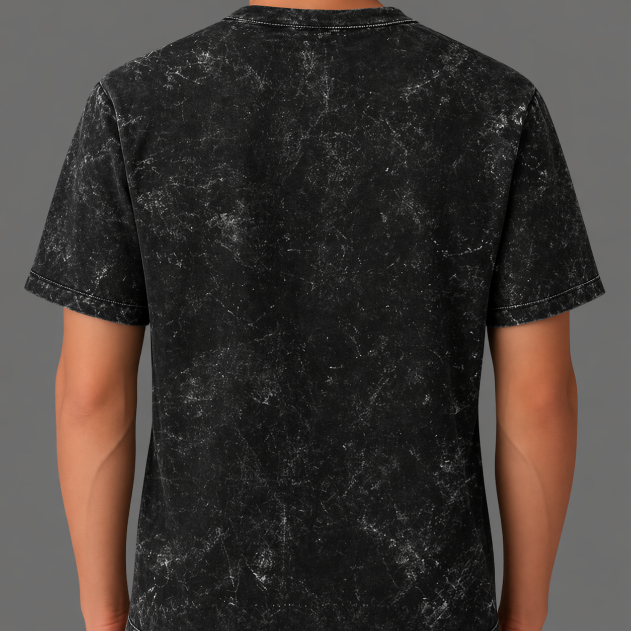 Black Acid Washed Oversized T-Shirt
