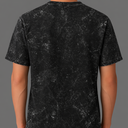 Black Acid Washed Oversized T-Shirt