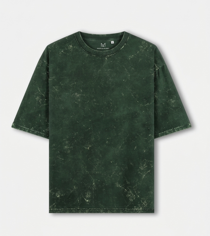 Green Acid Washed Oversized T-Shirt
