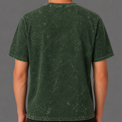 Green Acid Washed Oversized T-Shirt