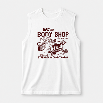 UFC Gym Sleevesless Tank Tops White