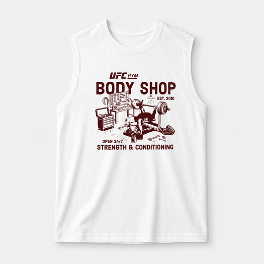 UFC Gym Sleevesless Tank Tops White