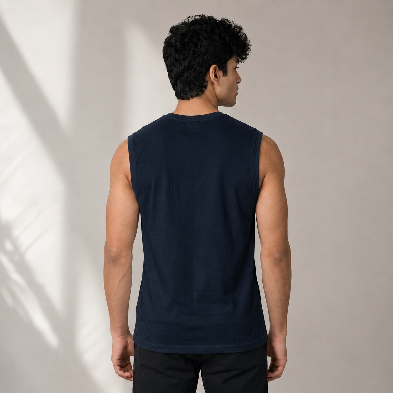 Death LIfts Sleevesless Tank Tops Navy Blue
