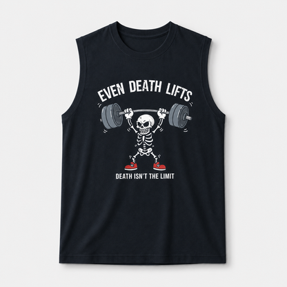 Death LIfts Sleevesless Tank Tops Navy Blue
