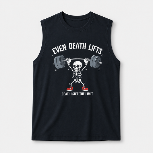 Death LIfts Sleevesless Tank Tops Navy Blue