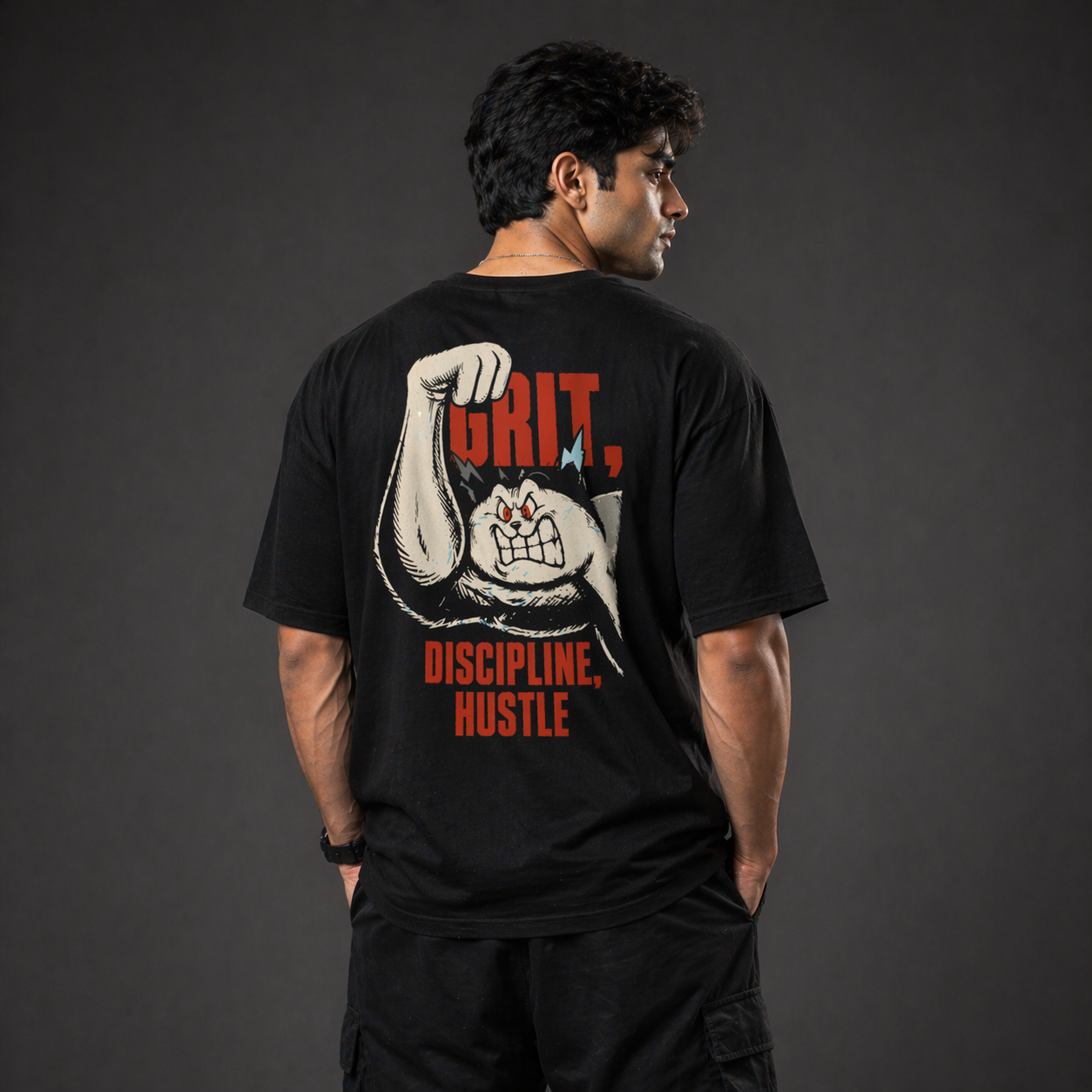 Discipline Hustle Oversized T-Shirt