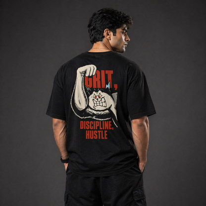 Discipline Hustle Oversized T-Shirt