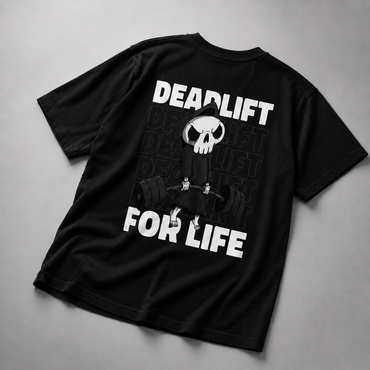 Deadlift For Life Oversized T-Shirt Black