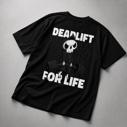 Deadlift For Life Oversized T-Shirt Black