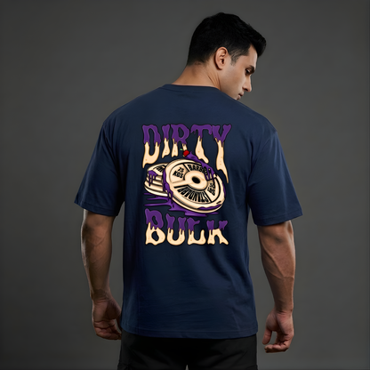 Dirty Bulk Oversized T-Shirt Navy Blue