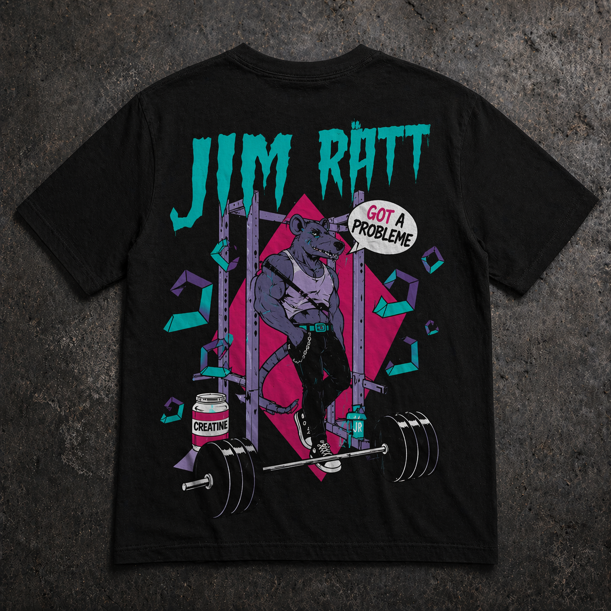 Jim Ratt Printed T-Shirt For Man