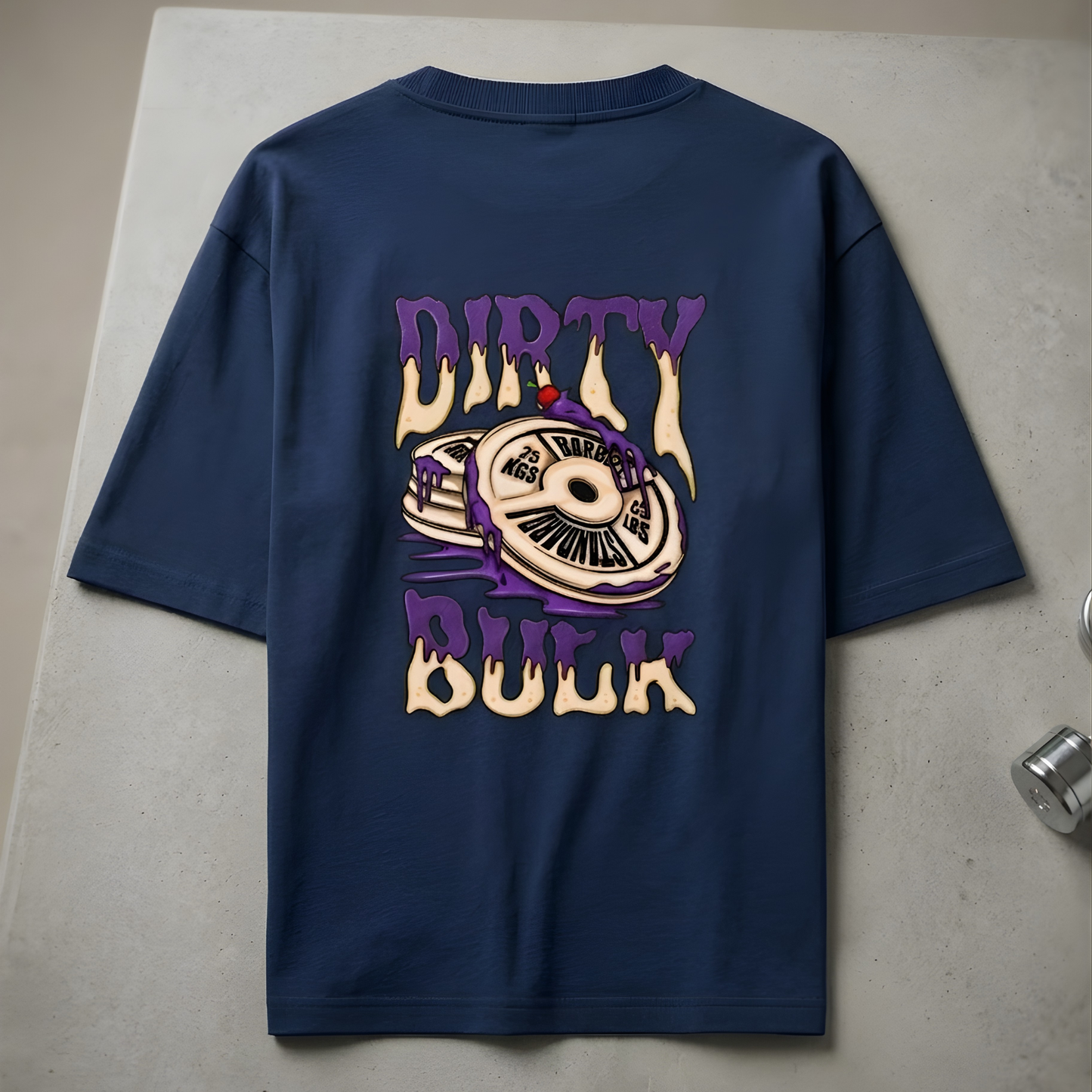 Dirty Bulk Oversized T-Shirt Navy Blue