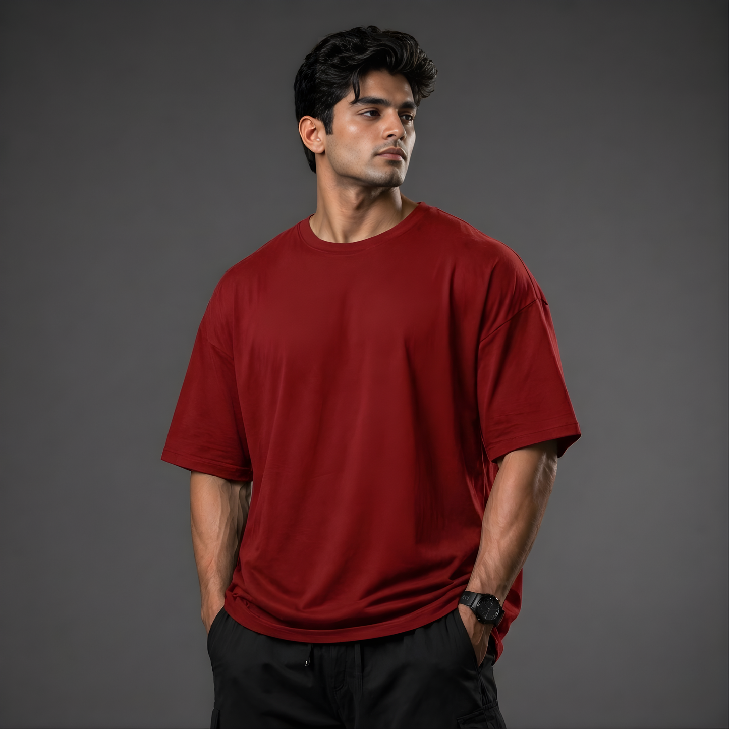 Deadlift For Life Oversized T-Shirt Red