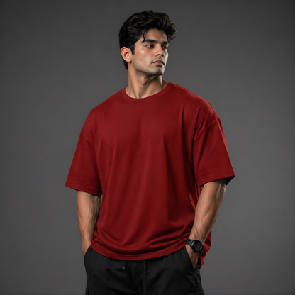 Deadlift For Life Oversized T-Shirt Red