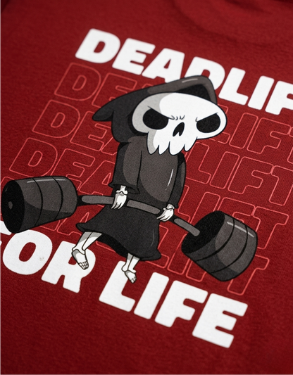 Deadlift For Life Oversized T-Shirt Red