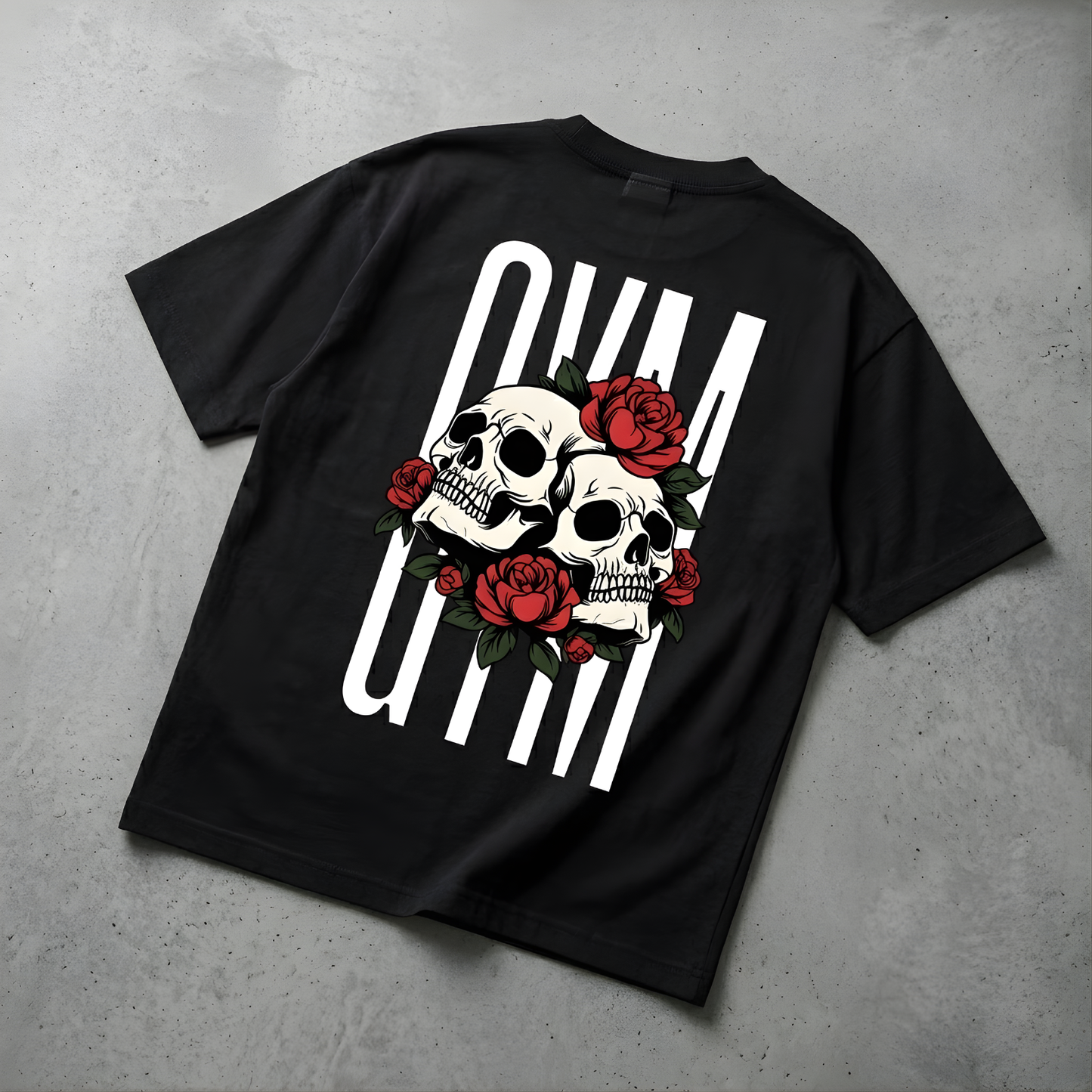 Skull Printed Oversized T-Shirt