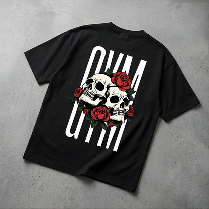 Skull Printed Oversized T-Shirt
