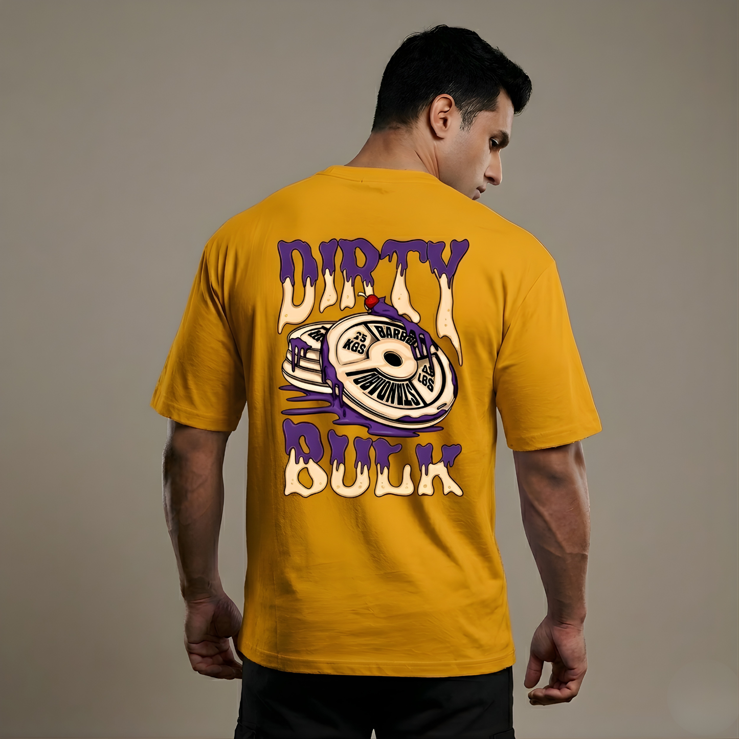 Dirty Bulk Oversized T-Shirt Yellow