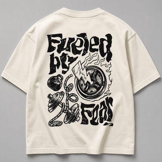 Fueled By Fear Oversized T-Shirt Off White