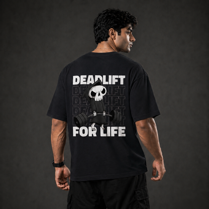 Deadlift For Life Oversized T-Shirt Black