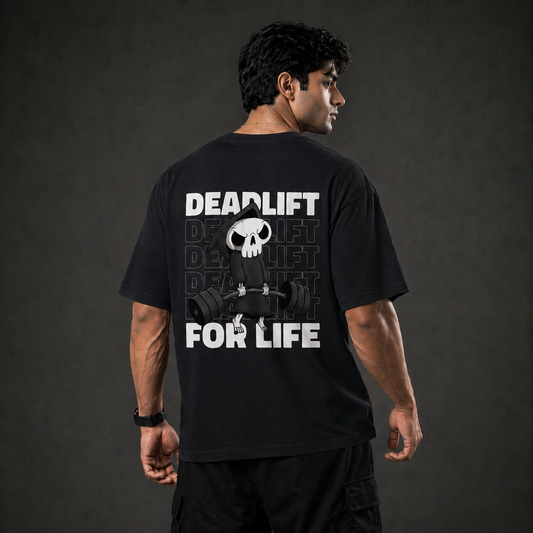 Deadlift For Life Oversized T-Shirt Black