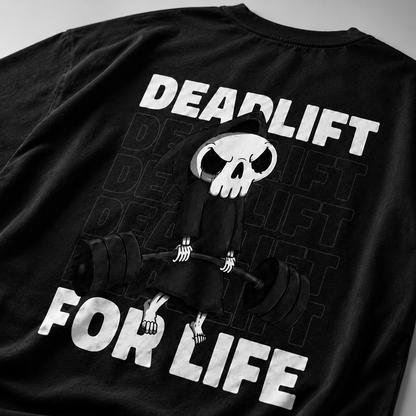 Deadlift For Life Oversized T-Shirt Black