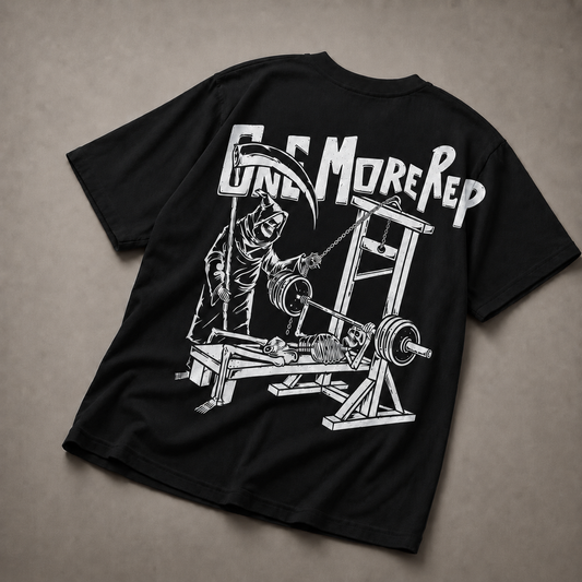 One More Rep Oversized T-Shirt Black