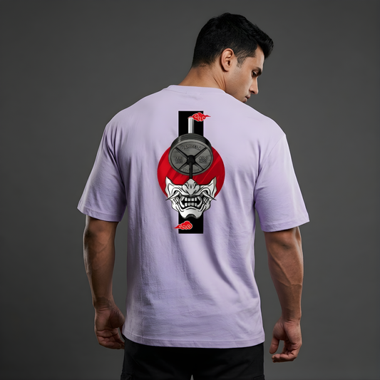 Barbell Demon Oversized T-shirt Lavender