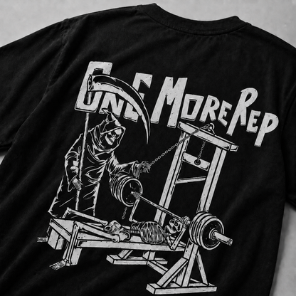 One More Rep Oversized T-Shirt Black
